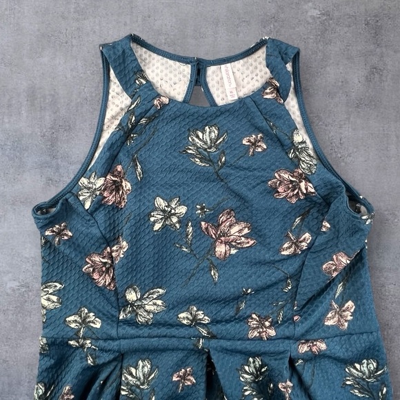 Xhilaration Target Blue Floral A-Line Dress Sz: XL - Picture 4 of 9
